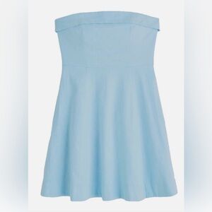 A&F Strapless Linen-Blend Mini Dress